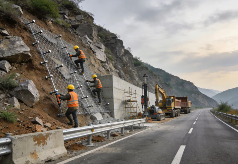 荔湾公路道路护坡